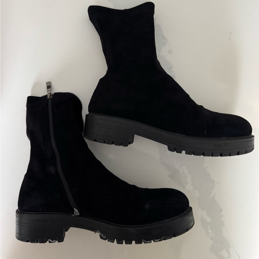 Black Suede Ankle Boots
